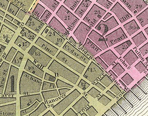 1848 map of lower Manhattan