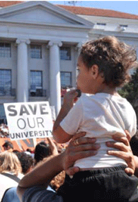 California state budget protest