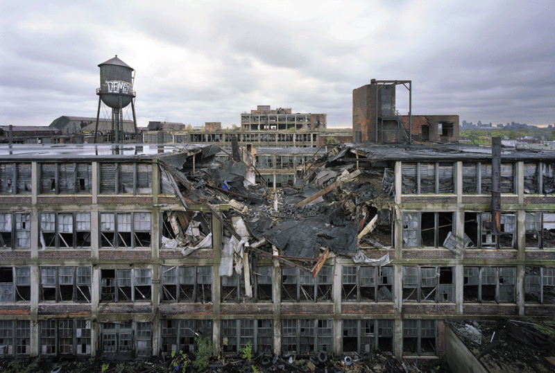 Packard Automotive Plant, East Grand Boulevard on Detroit’s east side, 2006.
