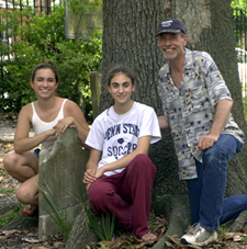 Bob Drago with his daughters